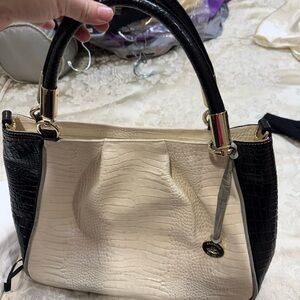 Elegant Black and Cream Handbag